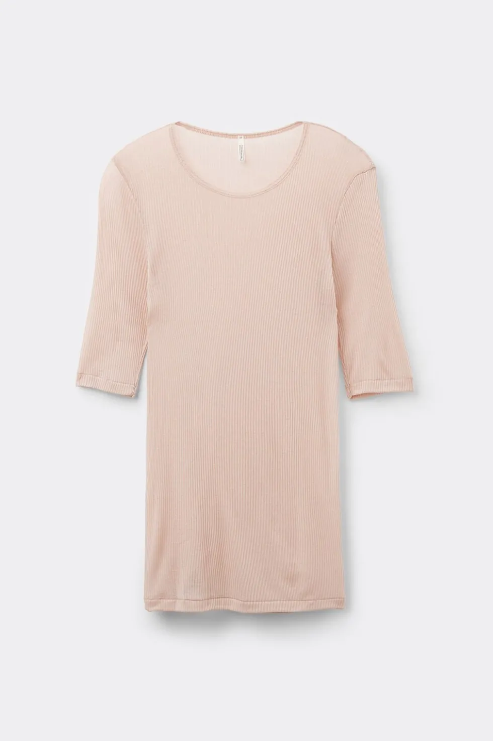 Short-Sleeved Top in Ultranatural with Cashmere