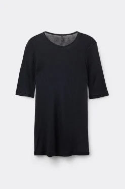 Short-Sleeved Top in Ultranatural with Cashmere