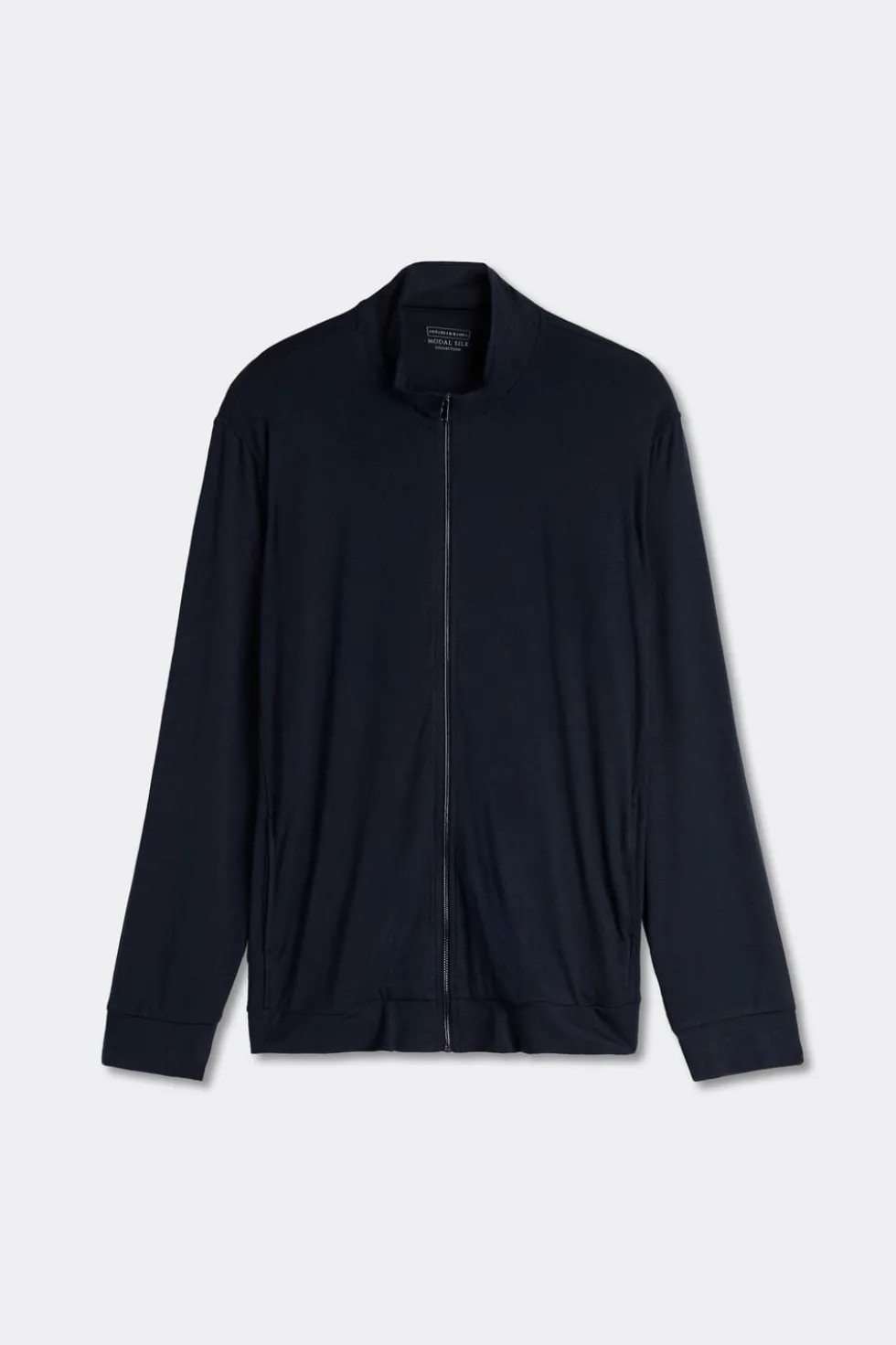 Silk and Modal Zip-Up Sweatshirt