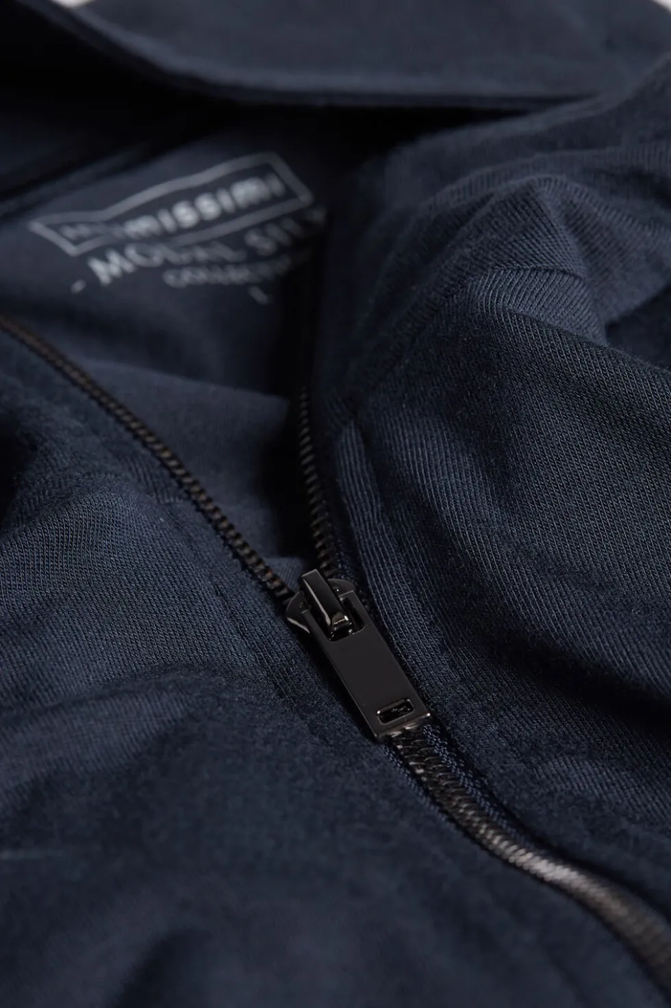 Silk and Modal Zip-Up Sweatshirt