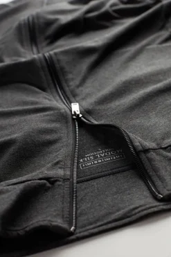 Silk and Modal Zip-Up Sweatshirt