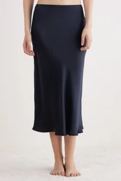 Silk Midi Skirt