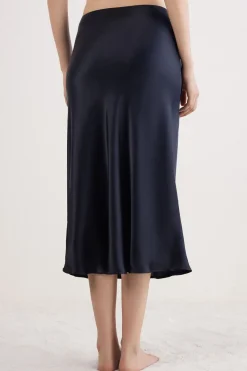 Silk Midi Skirt