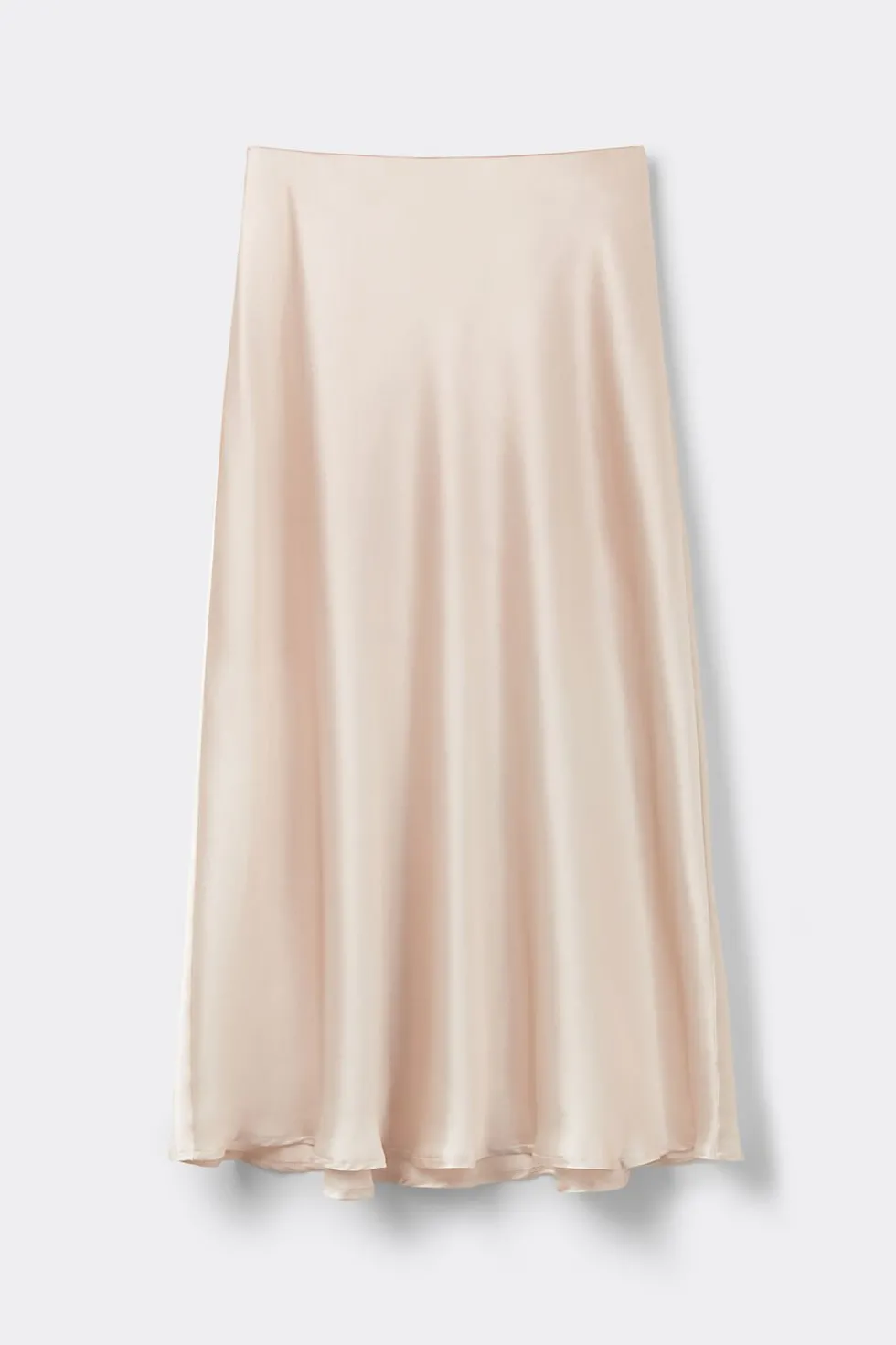 Silk Midi Skirt