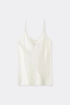 Silk Satin Top with V-neckline