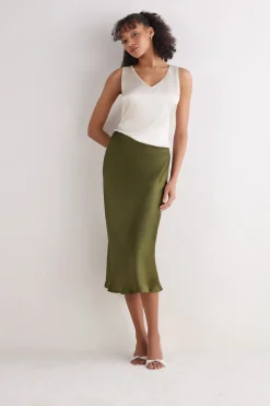 Silk V-Neck Tank Top