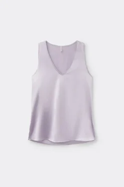 Silk V-Neck Tank Top