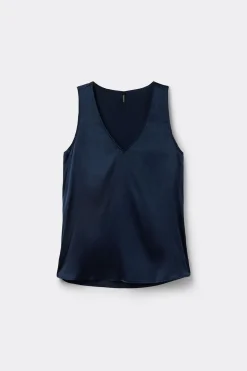 Silk V-Neck Tank Top