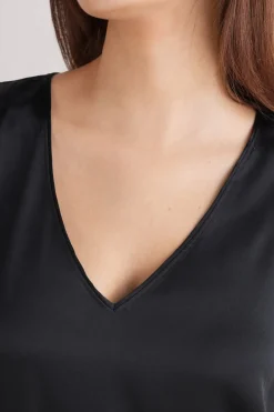 Silk V-Neck Tank Top
