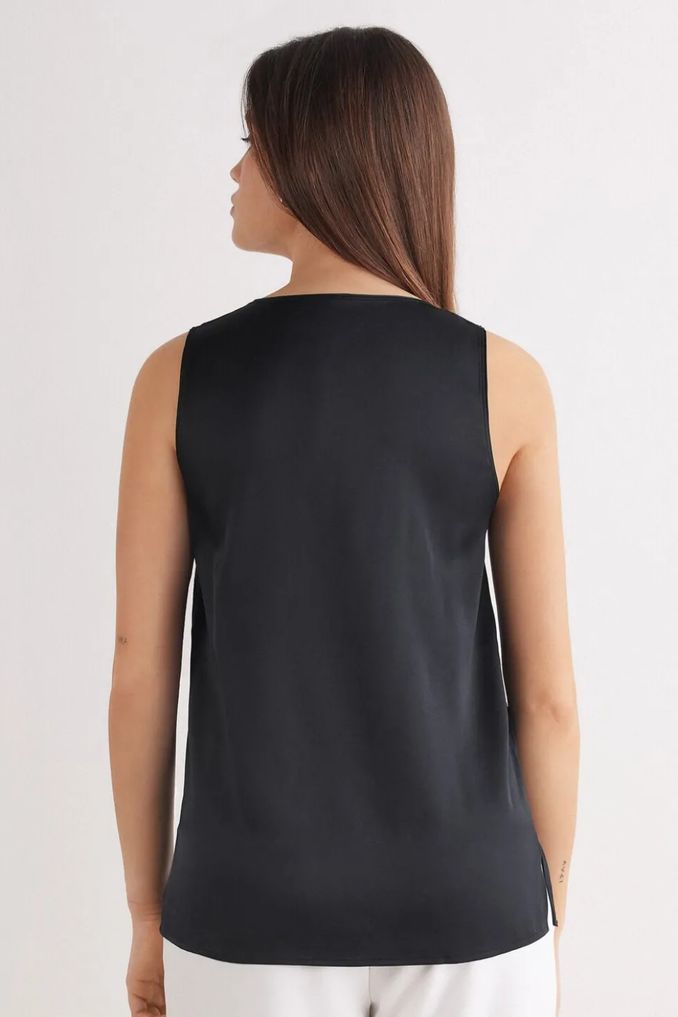 Silk V-Neck Tank Top