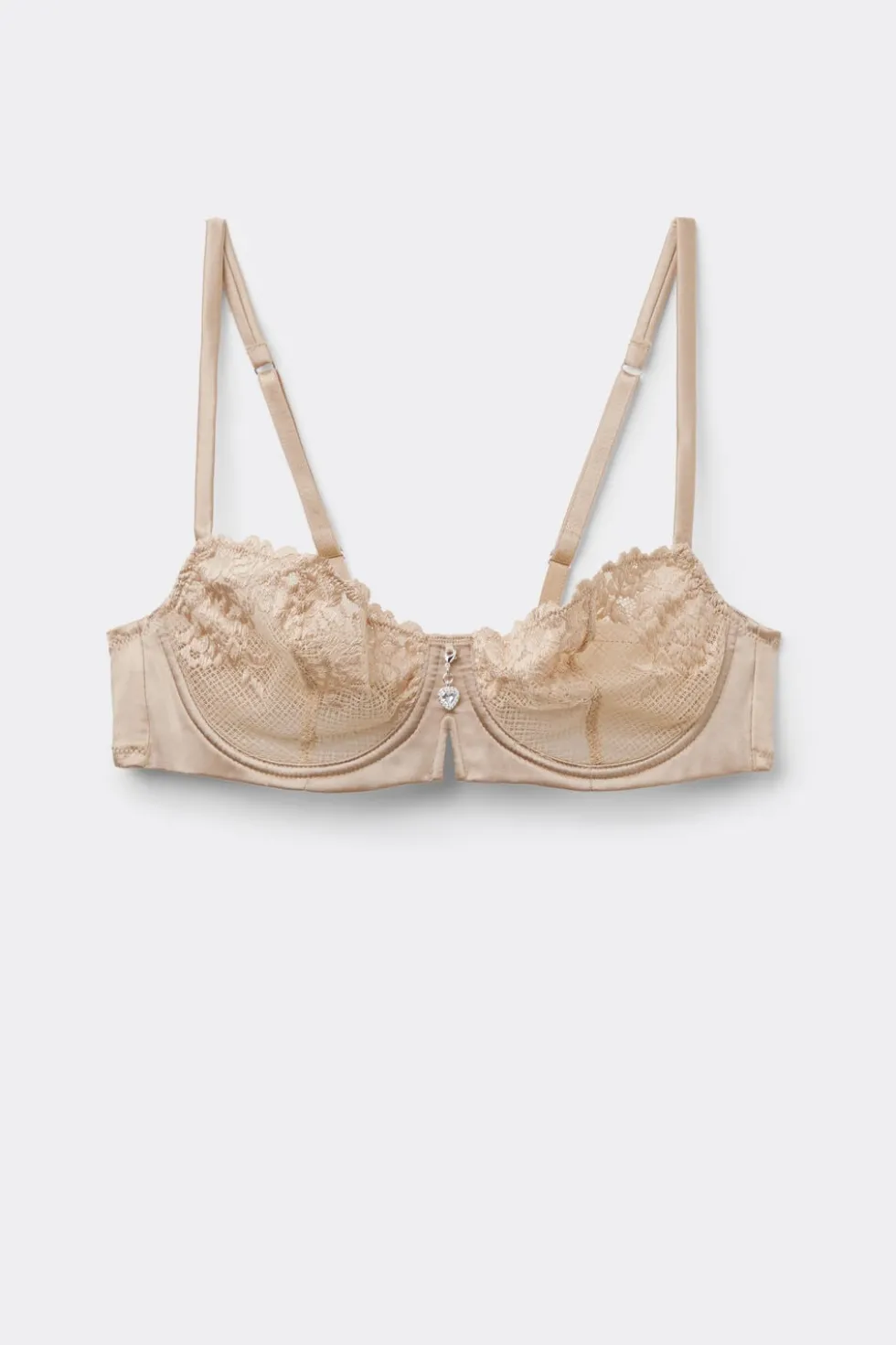 Silky Flowers Denise Silk and Lace Balconette Bra