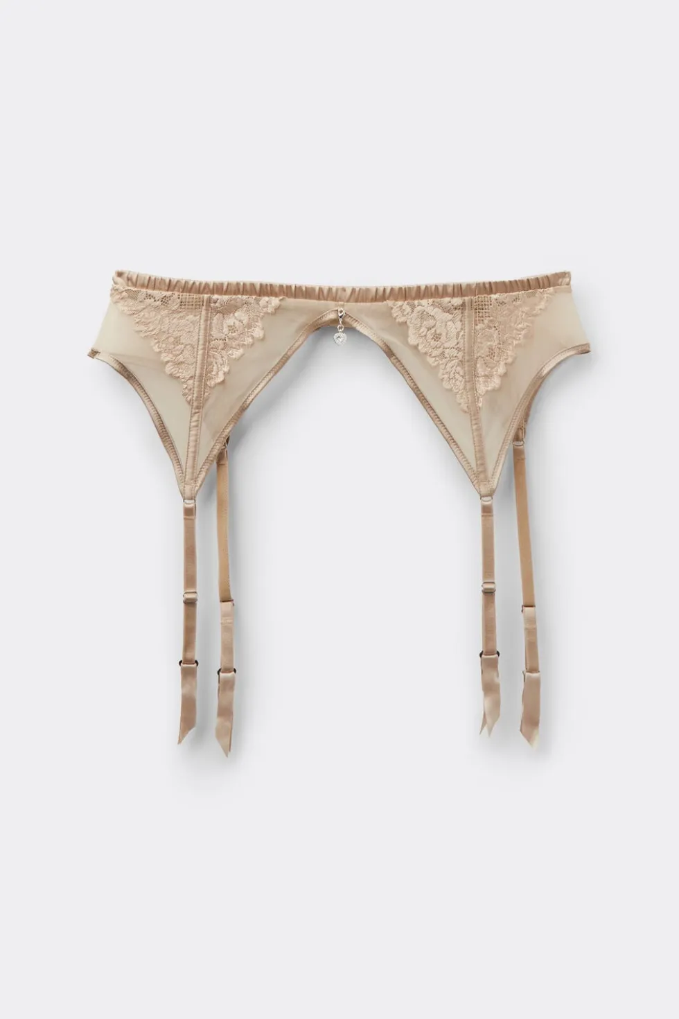 Silky Flowers Garter Belt