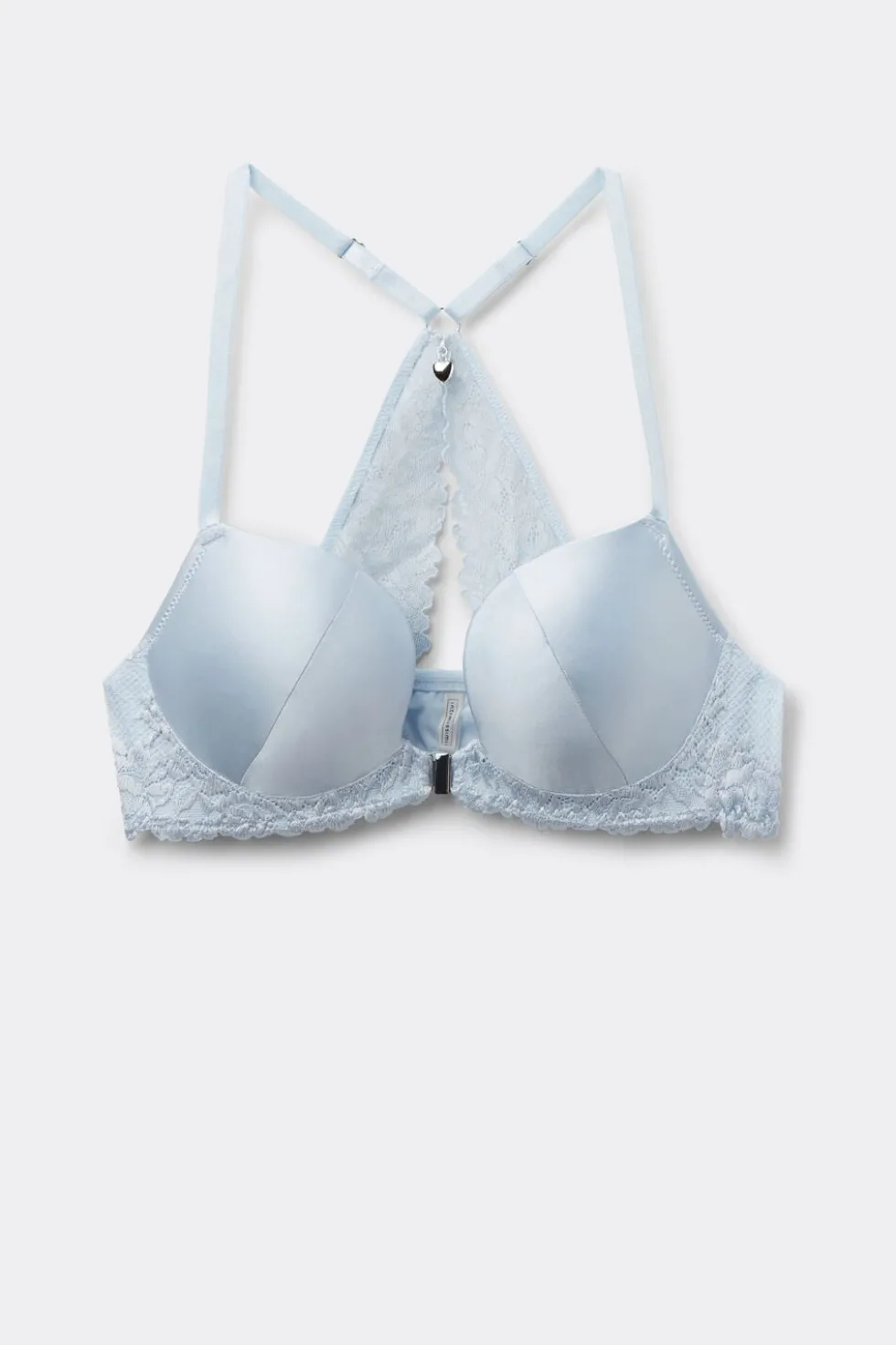 Silky Flowers Monica Silk and Lace Push-Up Bra