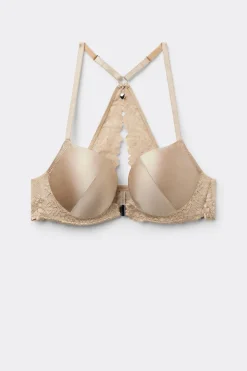 Silky Flowers Monica Silk and Lace Push-Up Bra