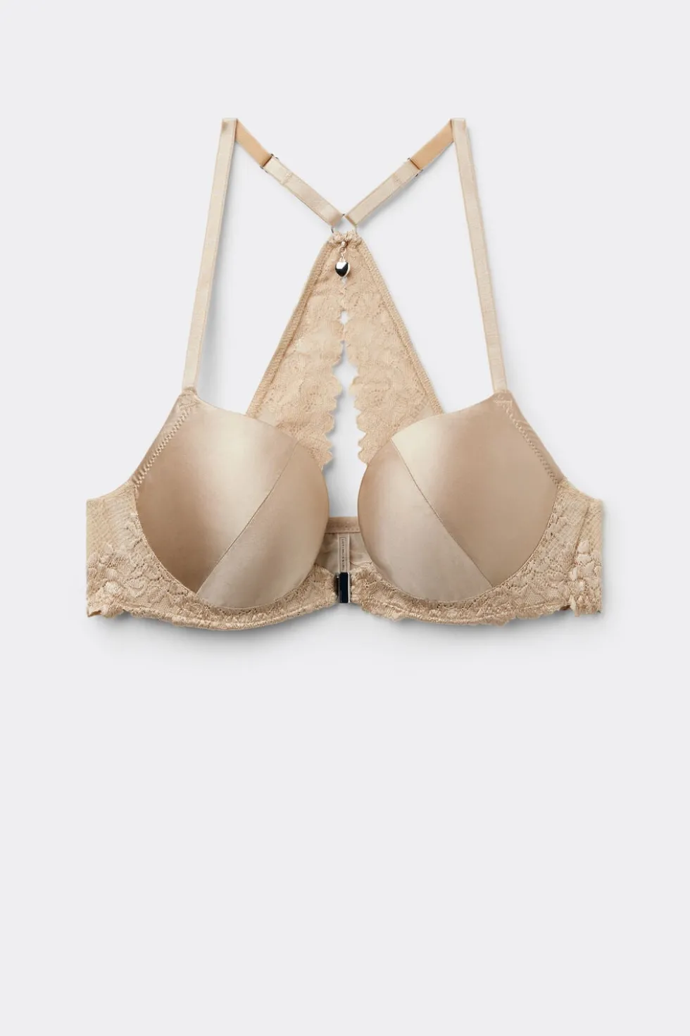 Silky Flowers Monica Silk and Lace Push-Up Bra