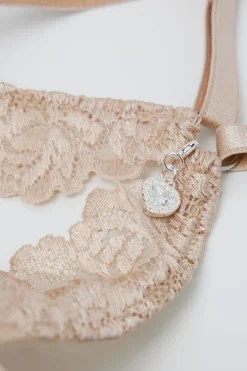 Silky Flowers Monica Silk and Lace Push-Up Bra