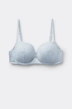 Silky Flowers Sofia Silk and Lace Balconette Bra