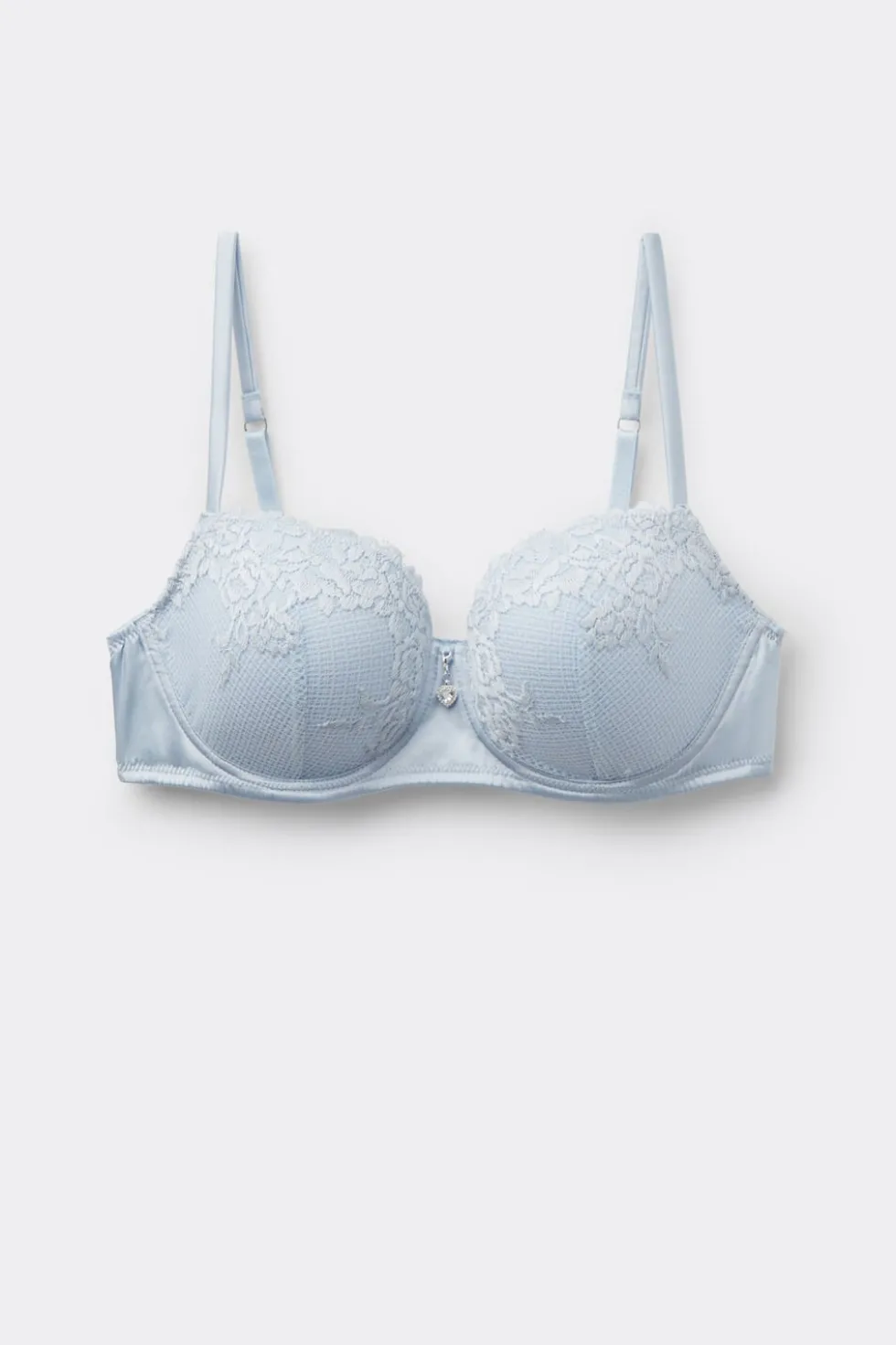 Silky Flowers Sofia Silk and Lace Balconette Bra