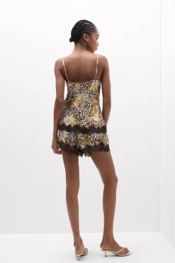 Simply Iconic Animal Print Viscose Satin Top