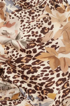 Simply Iconic Animal Print Viscose Satin Kimono