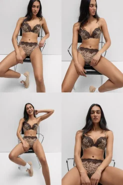 Simply Iconic Monica Animal Print Push-Up Bra