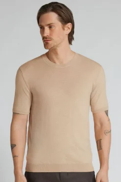 Slub Cotton Knit T-Shirt