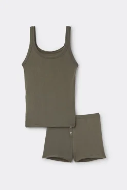 Soft Lounge Ribbed Modal Short Pajamas