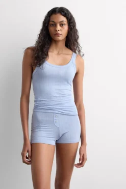 Soft Lounge Ribbed Modal Short Pajamas