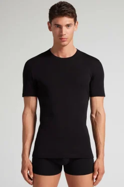 Stretch Merino Wool Short-Sleeve T-Shirt