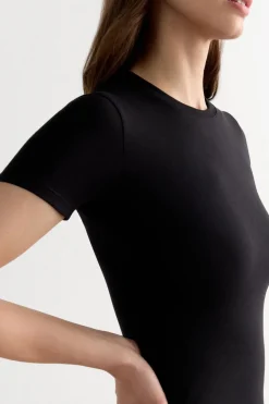 Stretch Superior Cotton Short Sleeve Top