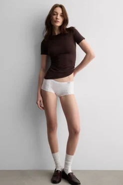 Stretch Superior Cotton Short Sleeve Top
