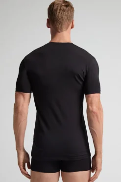 Stretch Superior Cotton V-Neck T-Shirt