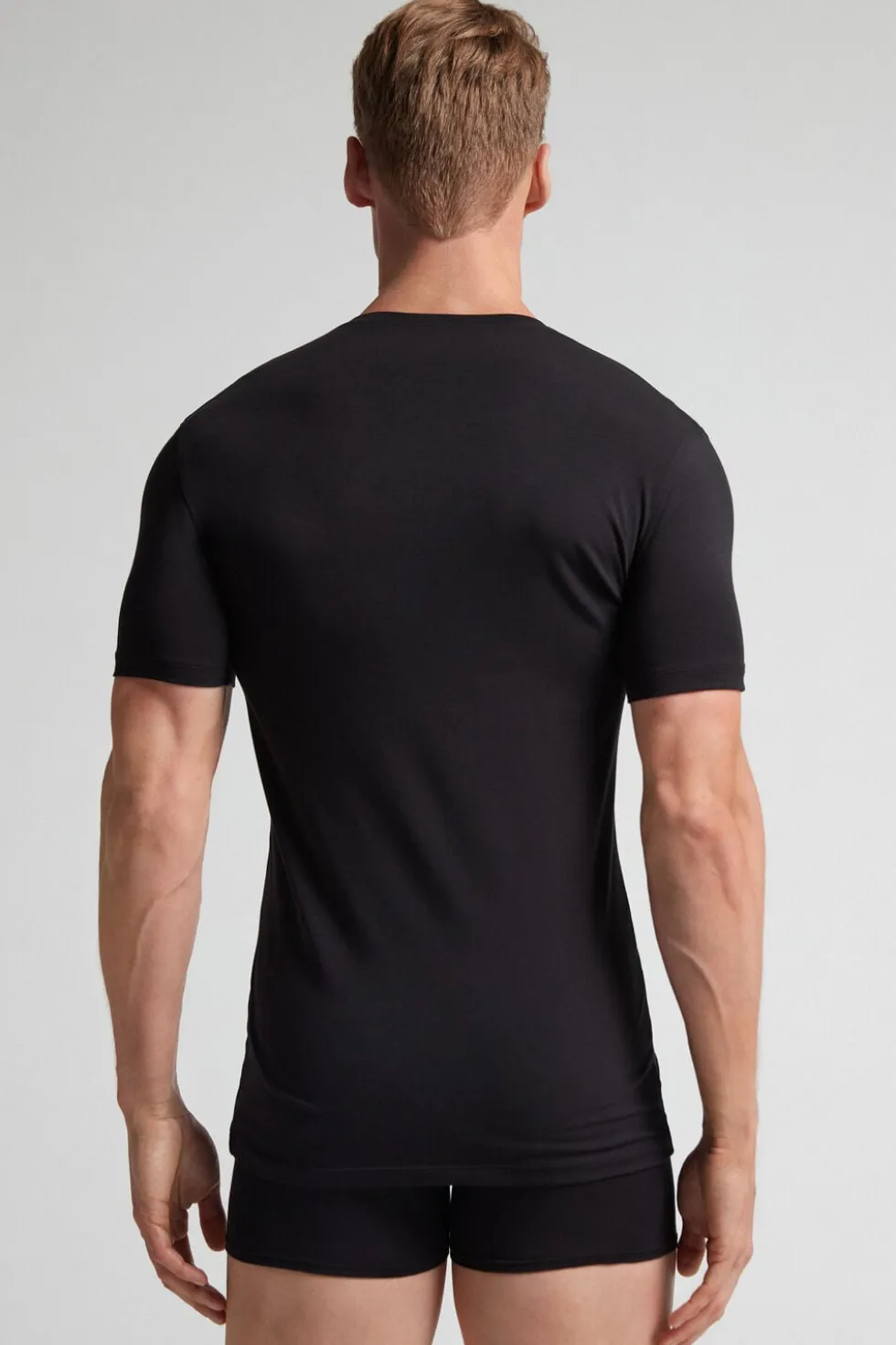 Stretch Superior Cotton V-Neck T-Shirt