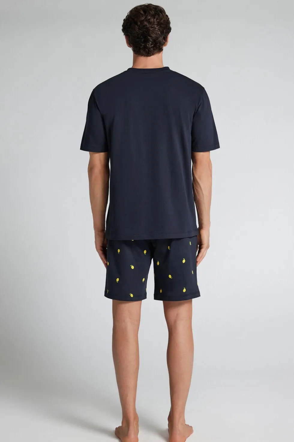 “Sub-Lime” Print Short Cotton Pajamas