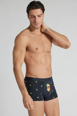 Sub-Lime Print Superior Cotton Boxers