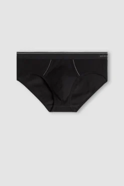 Superior Cotton Briefs with Exposed Elastic