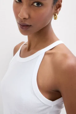 Superior Cotton Ribbed Crop Top