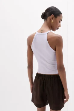 Superior Cotton Ribbed Crop Top