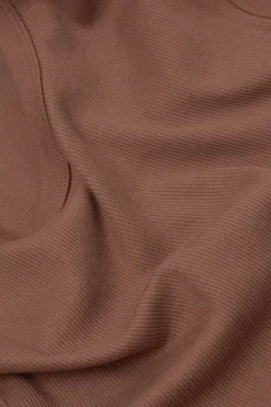 Superior Cotton Ribbed Short Sleeve Top