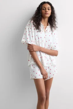 Sweet as a Berry Viscose Satin Short Pajamas