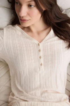 Sweet Pointelle Full Length Pajamas