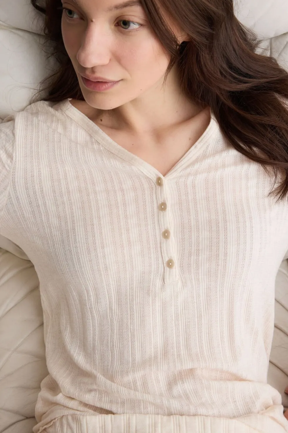 Sweet Pointelle Full Length Pajamas
