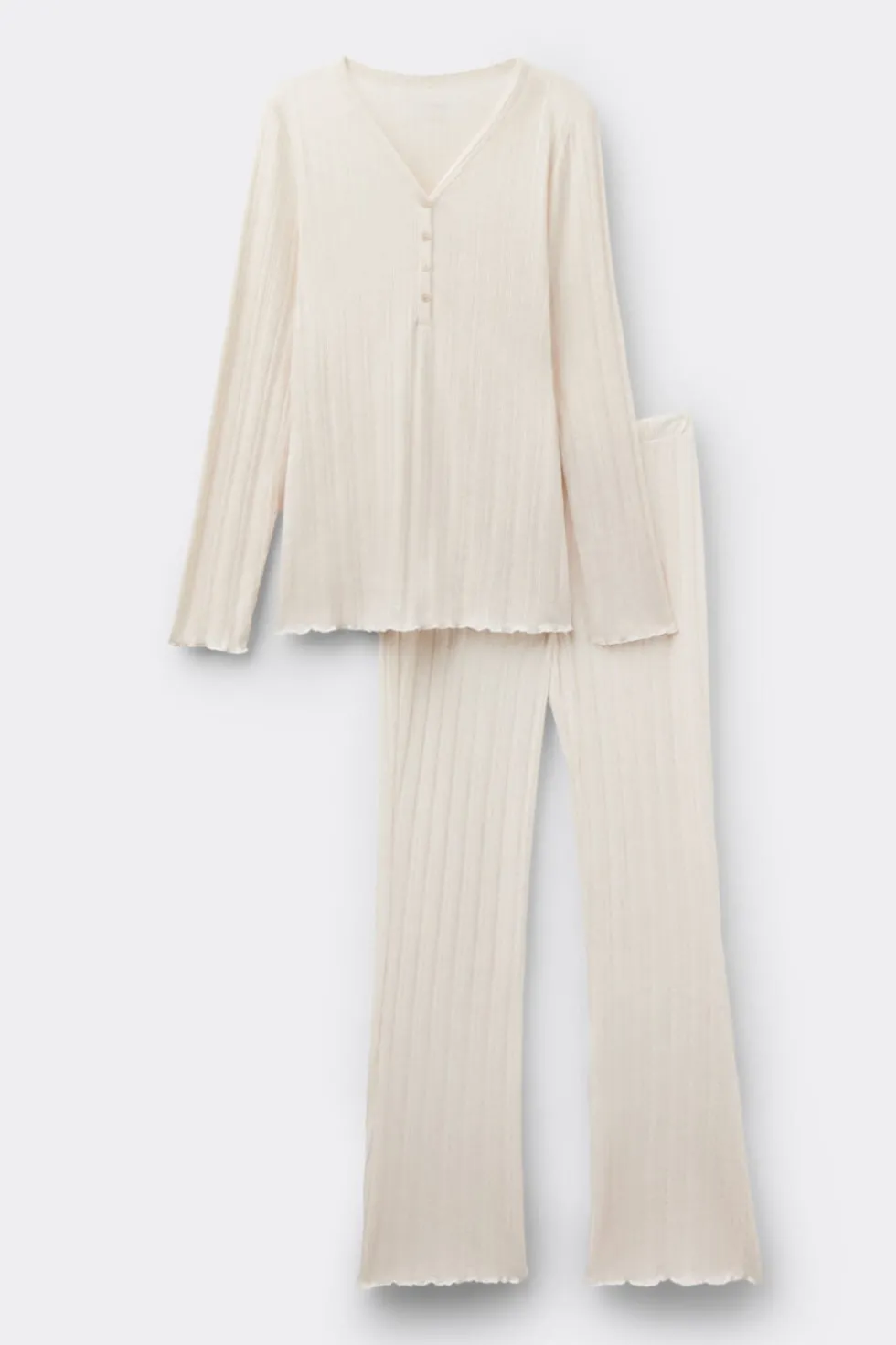 Sweet Pointelle Full Length Pajamas