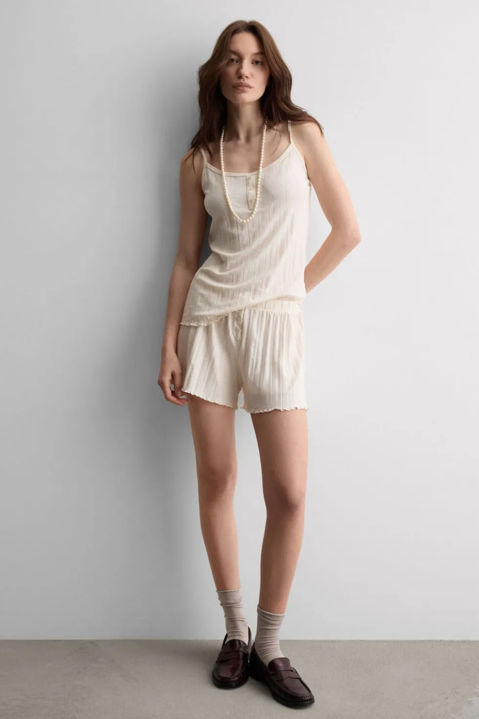 Sweet Pointelle Short Pajamas