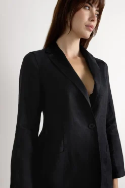 The Pure Linen Jacket in Linen Fabric