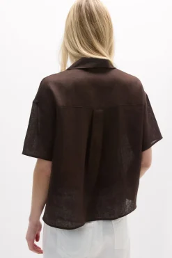The Pure Linen Short Sleeve Shirt in Linen Fabric