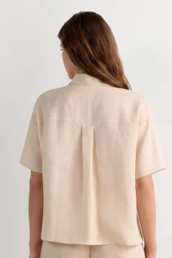 The Pure Linen Short Sleeve Shirt in Linen Fabric