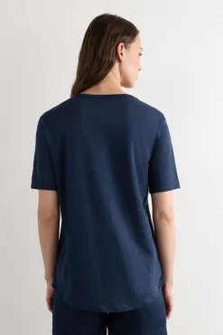 The Pure Linen Short Sleeve Top in Linen