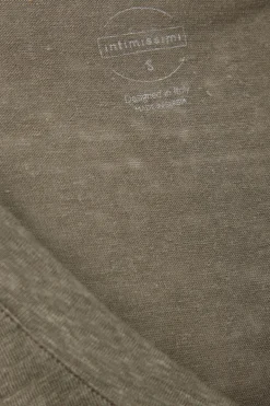 The Pure Linen Short Sleeve V-Neck Top in Linen
