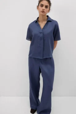 The Pure Linen Short Sleeve Shirt in Linen Fabric